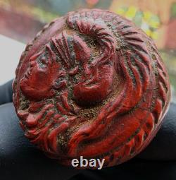 300 BC Authentic Ancient Roman hololith Ring Engraved Gemstone Depict Minerva