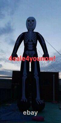 32' Foot Led Inflatable Skeleton Halloween Custom Made One Of A Kind