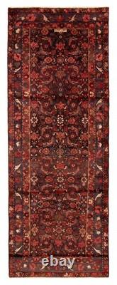 3'5 x 9'4 Vintage Hand-knotted Runner Rug Traditional Oriental Wool Carpet