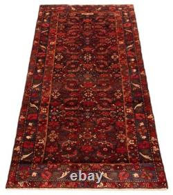 3'5 x 9'4 Vintage Hand-knotted Runner Rug Traditional Oriental Wool Carpet