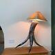41 High One Of A Kind Three Cow Horn Lamp