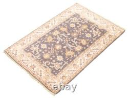 4'1 x 5'11 Hand Knotted Area Rug Traditional Oriental Wool Carpet