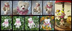 4 Circus Teddy ROOSEVELT BEAR CO SIGNED C Peterson mohair MINIATURE ooak