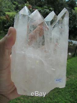 6 1/2 Astonishing Natural One Of A Kind Tantric Twin Crystal Quartz 3.46 Lbs