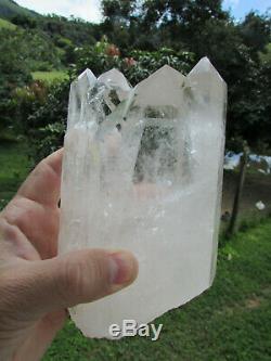 6 1/2 Astonishing Natural One Of A Kind Tantric Twin Crystal Quartz 3.46 Lbs