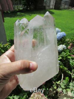 6 1/2 Astonishing Natural One Of A Kind Tantric Twin Crystal Quartz 3.46 Lbs