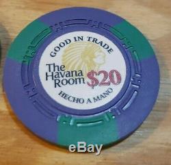 700 Havana Room CPC ASM H Mold Poker Chips Custom Casino Quality One of a Kind