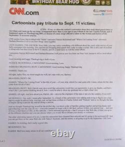 9/11 Original ONE OF A KIND Memorial Dedication Cartoon