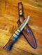 Aa Forge Rare- One Of A Kind Puukko Inspired Bushcraft Knife With Leather Sheath