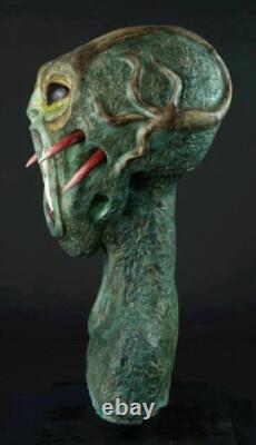 ALIEN BUST Huge One Of A Kind Prop RINA LINDEMUTH Makeup Artist LATEX FOAM