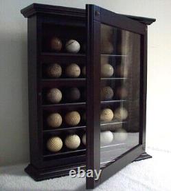 ANTIQUE ONE-OF-A-KIND Historical Golf Ball Collection and beautiful display case