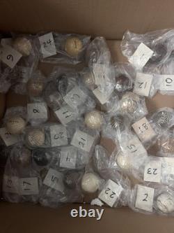 ANTIQUE ONE-OF-A-KIND Historical Golf Ball Collection and beautiful display case