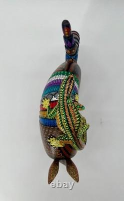 ARMADILLO AND LIZARD- Beautiful one of a kind wood hand-carved ALEBRIJE