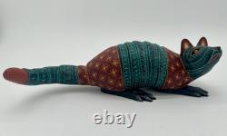 ARMADILLO- One of a kind wood hand-carved ALEBRIJE from Oaxaca, México