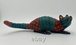 ARMADILLO- One of a kind wood hand-carved ALEBRIJE from Oaxaca, México