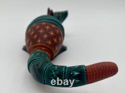 ARMADILLO- One of a kind wood hand-carved ALEBRIJE from Oaxaca, México