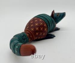 ARMADILLO- One of a kind wood hand-carved ALEBRIJE from Oaxaca, México