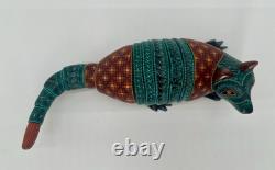 ARMADILLO- One of a kind wood hand-carved ALEBRIJE from Oaxaca, México