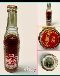 ATTN Bottle Collectors/1964 ONE-OF-A-KIND Mc's Strawberry Soda Bottle-a UT Co