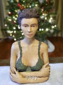 AUNT MAY-WAITING FOR UNCLE BEN Large Sculpture Ceramic Unique One of a Kind
