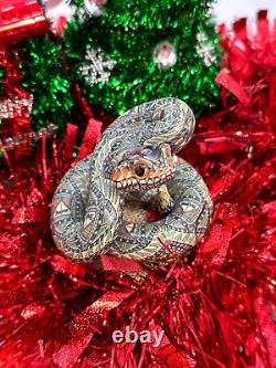 A Jon Anderson Fimo Rattlesnake! Collectible One Of A Kind! Free Shipping