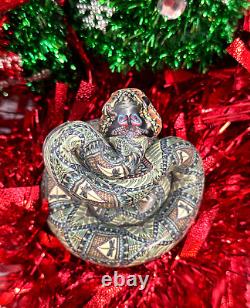 A Jon Anderson Fimo Rattlesnake! Collectible One Of A Kind! Free Shipping