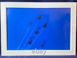 A One-of-a-kind Airshow Original Signed 2010 Blue Angels Framed Photo Six Jets