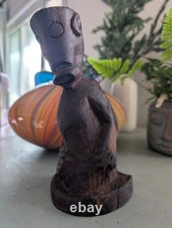 African Sculptor Patrick Manyike Hand Carved Wood Sculpture-Rare! One Of A Kind