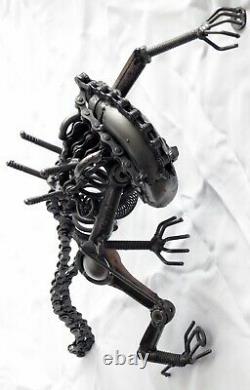 Alien 16 Welded Steel Wall Sculpture One-of-a-kind Handmade Art H. R. Giger