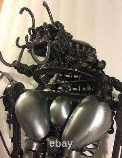 Alien vs Predator Collectible Metal Art Sculptures Unique One of a Kind