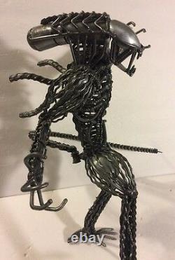 Alien vs Predator Collectible Metal Art Sculptures Unique One of a Kind