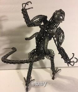 Alien vs Predator Collectible Metal Art Sculptures Unique One of a Kind