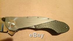 Allen Elishewitz one of a kind Custom knife with Guilloche Filework