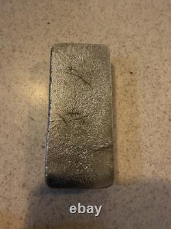 Aluminum Bullion With Embedded Copper Cross, Awesome One Of A Kind Piece