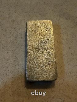 Aluminum Bullion With Embedded Copper Cross, Awesome One Of A Kind Piece