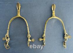 Amazing Antique One Of A Kind Spurs With Hands To Hold Straps