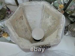 Amazing One of a Kind Vintage Lamp withassorted Lace Tambour Lace Romantic Chic