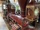 Amazing One Of A Kind Handmade Wood & Brass Locomotive Train Bar Look