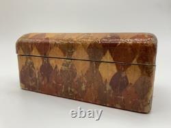 Amazing Vintage Leaves Decoupage Folk Art One of a Kind Box