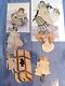 Antique 1900s Handmade Drawn Painted Paper Dolls One Of A Kind 6 Sets