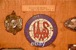 Antique Auto Car Emblems Radiator Badges Collection One Of A Kind See Pics