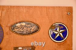 Antique Auto Car Emblems Radiator Badges Collection One Of A Kind See Pics