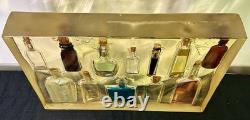 Antique Bottles With Liquid Encased In Resin One Of A Kind Masterpiece