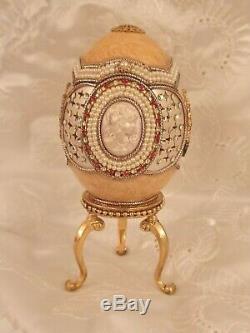 Antique Faberge Russian g 24k Gold ONE of Kind Unique Collector item 1989 HMD