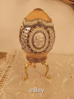 Antique Faberge Russian g 24k Gold ONE of Kind Unique Collector item 1989 HMD