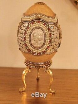 Antique Faberge Russian g 24k Gold ONE of Kind Unique Collector item 1989 HMD