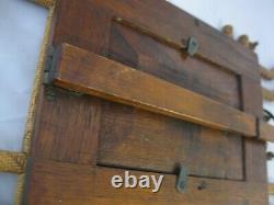 Antique Folk Art Picture Frame, Hand Woven One-Of-A-Kind Tramp Art Primitive