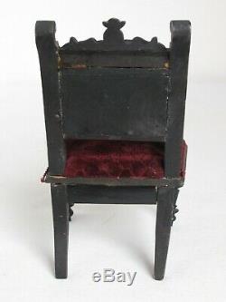 Antique Hand Made Miniature Victorian Arm Chair One of a Kind