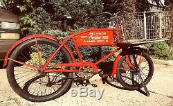 Antique INDIAN DEALER Delivery Bike Original One-Of-A-Kind INDIAN MuseumPiece
