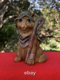 Antique ONE OF A KIND Cat Kitten Calico Tabby Siamese NATIVITY Jesus RARE? Sj3j